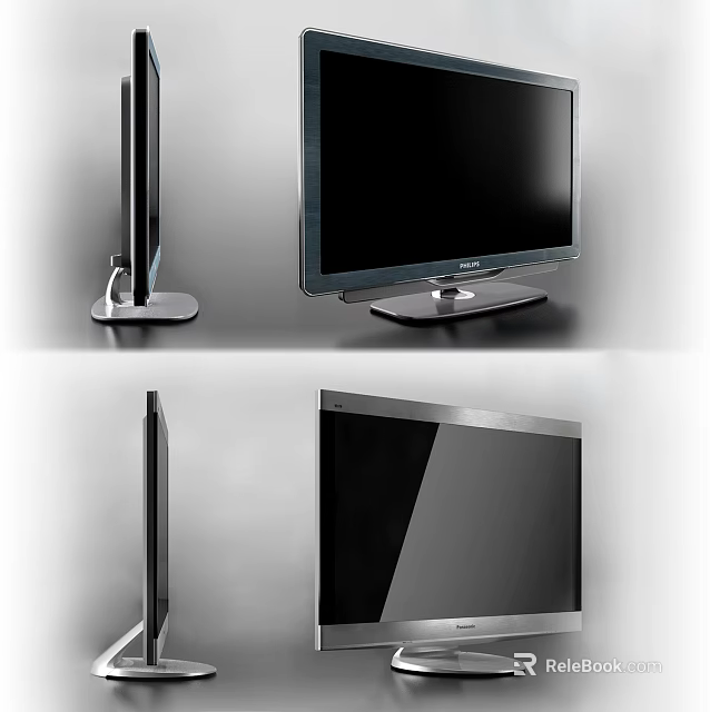 Modern Computer Monitor With Sleek Design Adjustable Stand And Multiple View Angles 3d model 