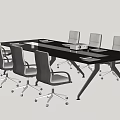 Modern Conference Tables and Chairs 3d model