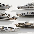 Modern Yacht Sailing 3d model