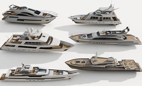 Modern Yacht Sailing 3d model