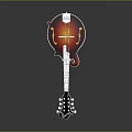 Washburn Electric Guitar With Red And White Body And Reflective Finish