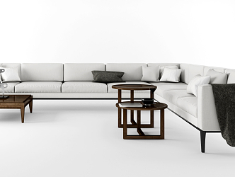 Modern Multiplayer Sofa Multiplayer Sofa Combination 3d model