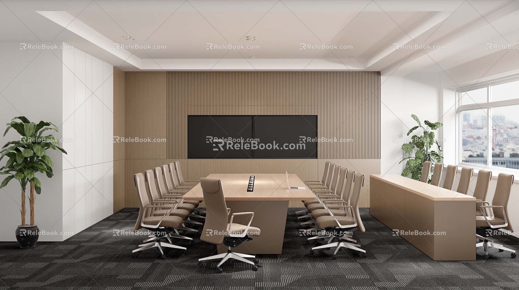 Modern Conference Room 3d model