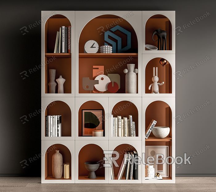 Modern Bookcase Bookshelf model