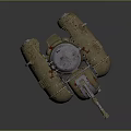 laser tower turret turntable sci-fi tower defense game tower defense sci-fi turret game turret game turret 3d model