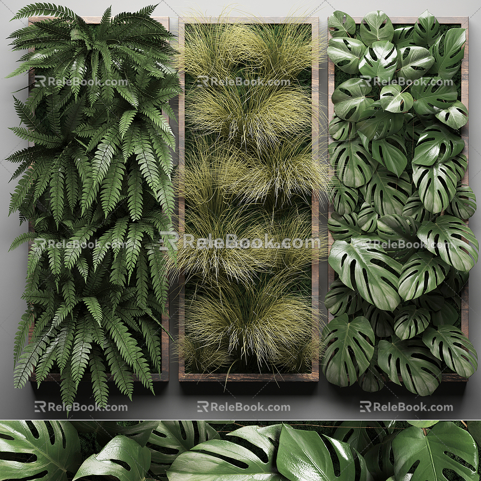 Plant wall 3d model