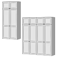 Modern Storage Dresser with Multiple Colors White Pink Green and Cabinet Doors