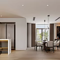 Modern Luxury High Ceiling Living And Dining Room With Elegant Interior Design And Leather Sofas