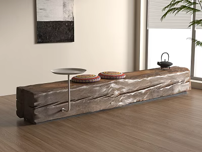 Middle Ages Other Stool Log Bench Casual Bench 3d model