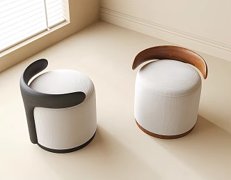 Modern Stool Dressing Stool Shoe Changing Stool 3d model