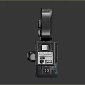 Vintage Electronic Film Camera Featuring Dual Reels And Classic Mechanical Design