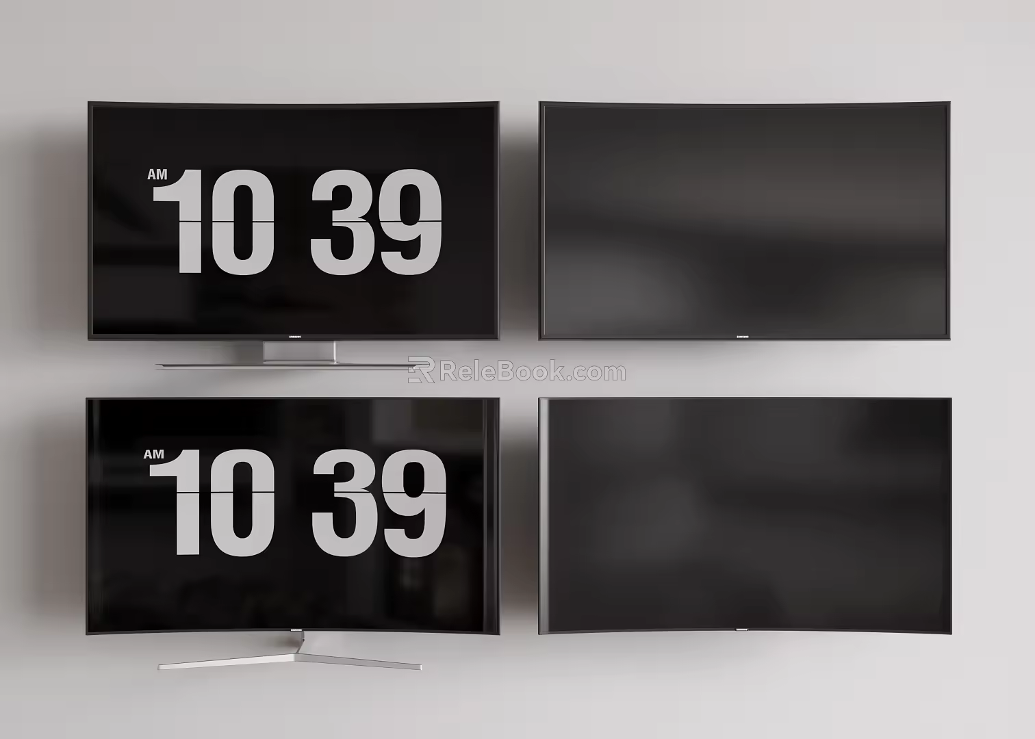 Modern LCD TV Display 3d model