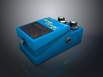 Blue Smart Machine With Control Panel And Knobs For Music Effects 3d model