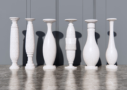 Modern Column 3d model