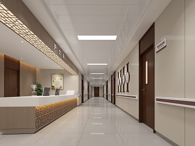 New Chinese Hospital Ward Corridor Chinese Hospital Ward Nurse Station Hospital Nurse Station Bar New Chinese Hospital Corridor model