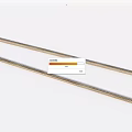Stone and Wood Slim Strips Displayed on White Background Surface