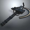 Modern heavy machine gun machine gun mini machine gun 3d model