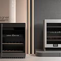 Designer Black And Gray Wine Coolers For Modern Kitchen Space