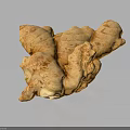 Whole Fresh Ginger Root With Natural Textured Skin And Raw Organic Form