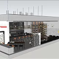 Elegant Bar Interior With Bar Counter Wine Racks High Stools Staff And Customers