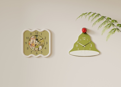 Modern wall decoration creative clock wall clock 3d model