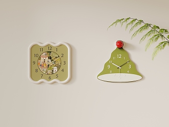 Modern wall decoration creative clock wall clock 3d model