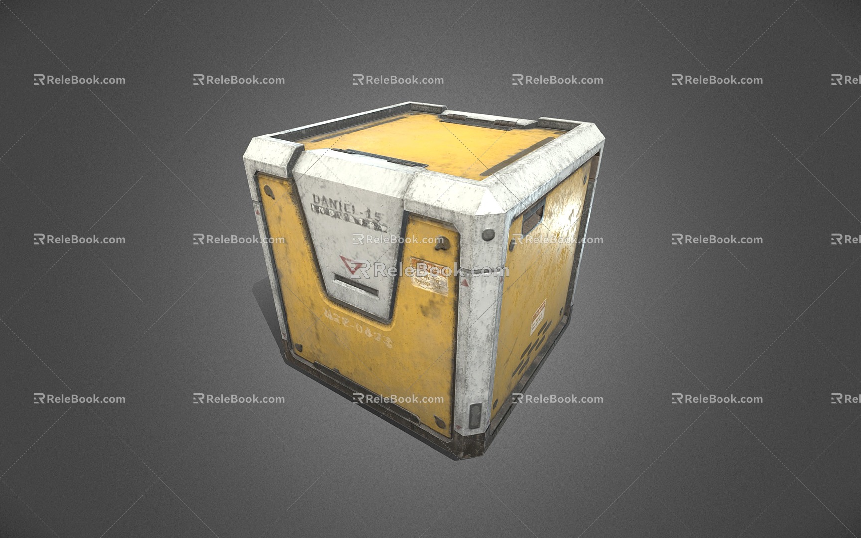 Modern Sci-Fi Box Weapon Box Supply Box 3d model