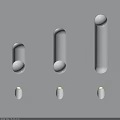 Modern Minimalist Wall Lamps with Round Illuminated Bulbs and Recessed Groove Design