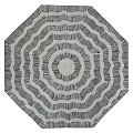 Octagonal Carpet Modern Carpet 3d model