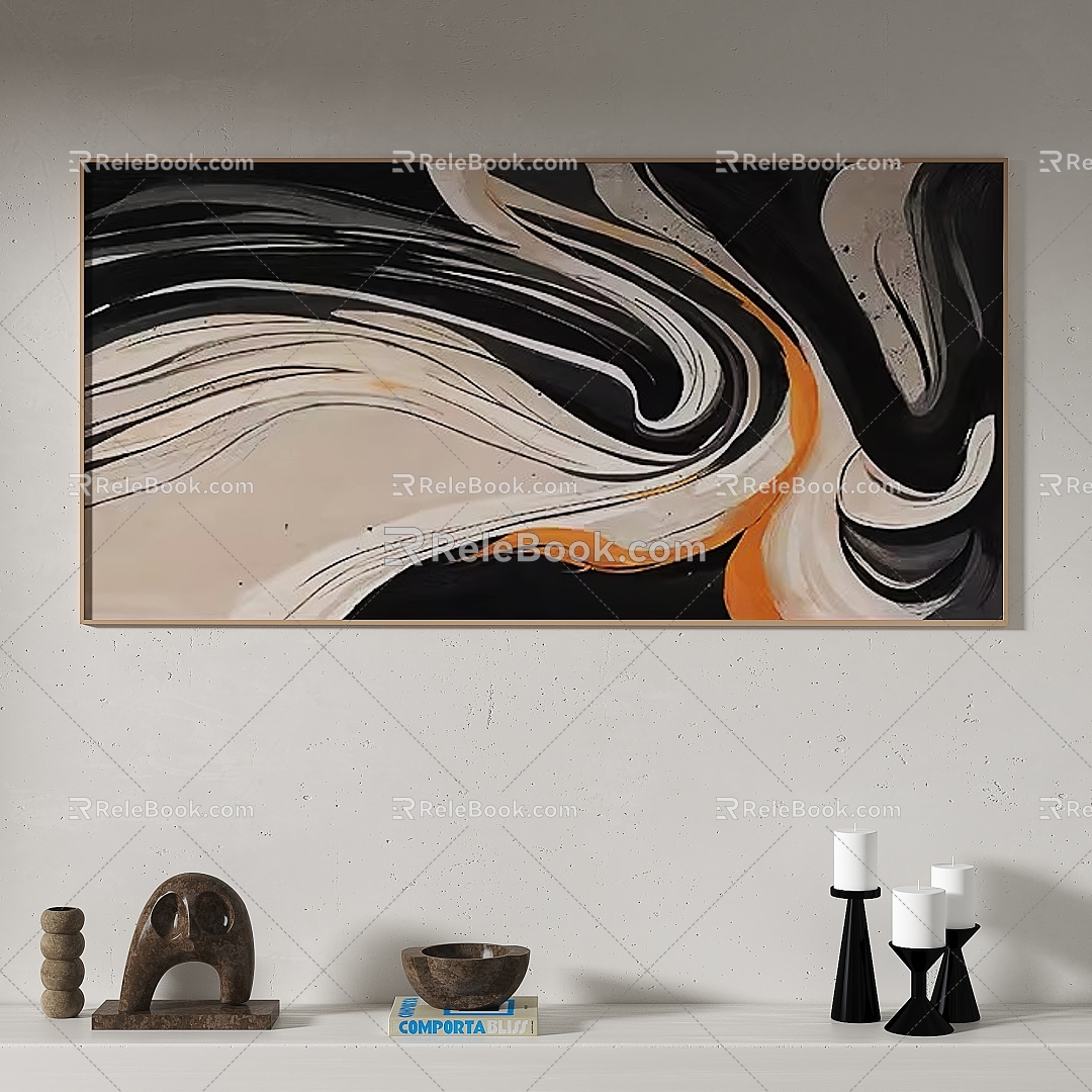 Nordic Quiet Abstract Decorative Painting model