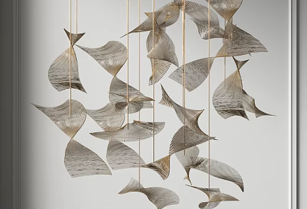 Modern chandelier 3d model