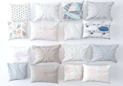 Modern pillow 3d model