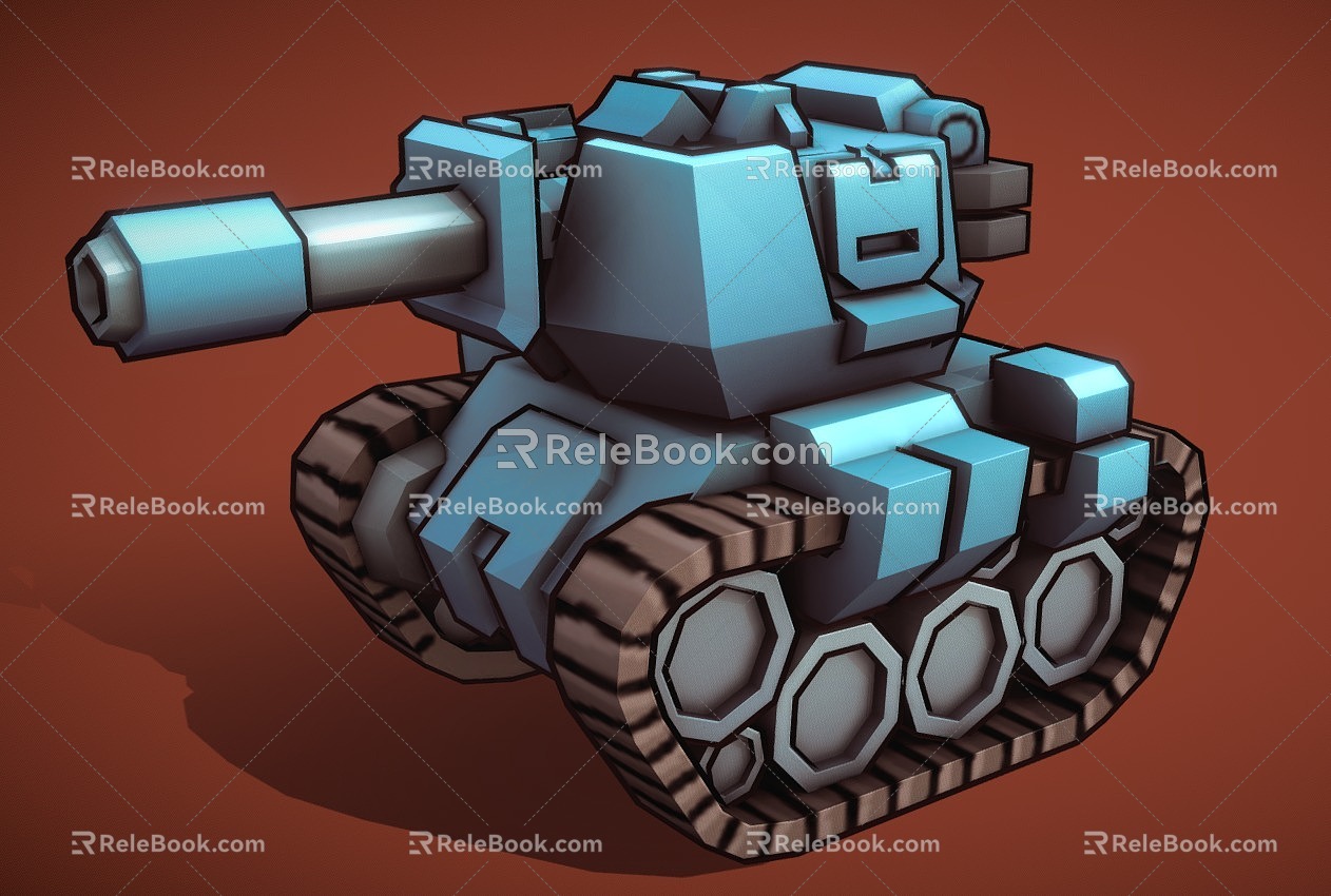 Tank Cartoon Tank Stylized Tank 3d model