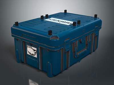 Box Luggage Leather Box Leather Box Container PBR 3d model