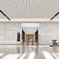 Office Building Lobby Company Lobby Office Reception Lobby Reception Lobby 3d model