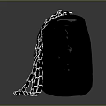 Stylish Black Handbag with Silver Chain Strap Double C Logo and Quilted Design