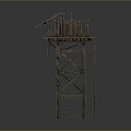 Tower defense sentry tower tower air defense watchtower observatory observatory observatory tower loft 3d model