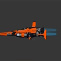 Modern Spaceship Spacecraft Spacecraft 3d model