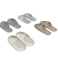 Comfortable Cozy Plush Home Slippers in Gray and Brown for Daily Wear