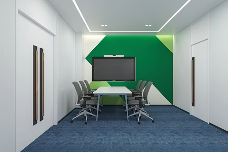Modern Negotiation Room Leisure Negotiation Room Meeting Room 3d model