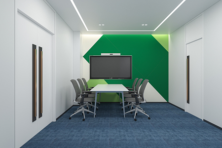 Modern Negotiation Room Leisure Negotiation Room Meeting Room 3d model