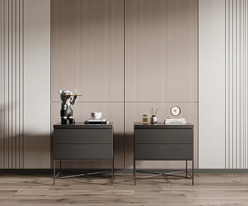 Modern bedside table 3d model