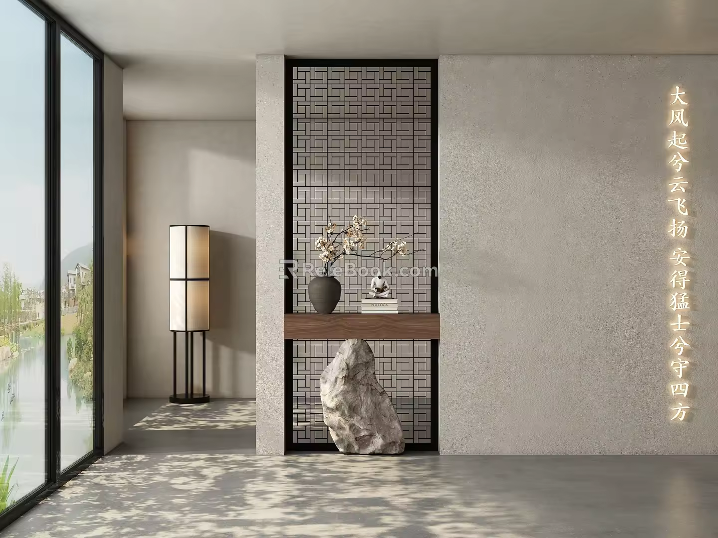 New Chinese-style Song-style partition porch 3d model