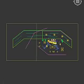 Indoor Rock Climbing Wall With Colorful Holds For Fitness Workout People Climbing In Mall
