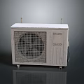 Efficient Air Conditioner Outdoor Unit With Metal Casing And Fan Grill