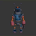 Robot Assistant Small Robot Butler Robot Butler Figure Game Figure 3d model