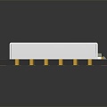 integrated circuit board circuit board integrated circuit integrated circuit block 3d model