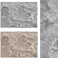 Textured Wall Design With Natural Stone Texture In Neutral Gray And Beige Tones