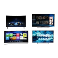 Smart Curved TVs With 4K Ultra HD Display Smart Interface Streaming Content And Apps