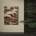 Japanese Decorative Painting 3d model